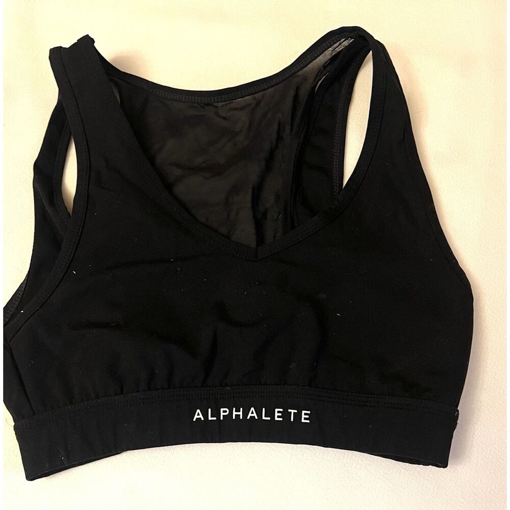 Alphalete Sports Bra Gym Yoga Women Xtra Small XS Black